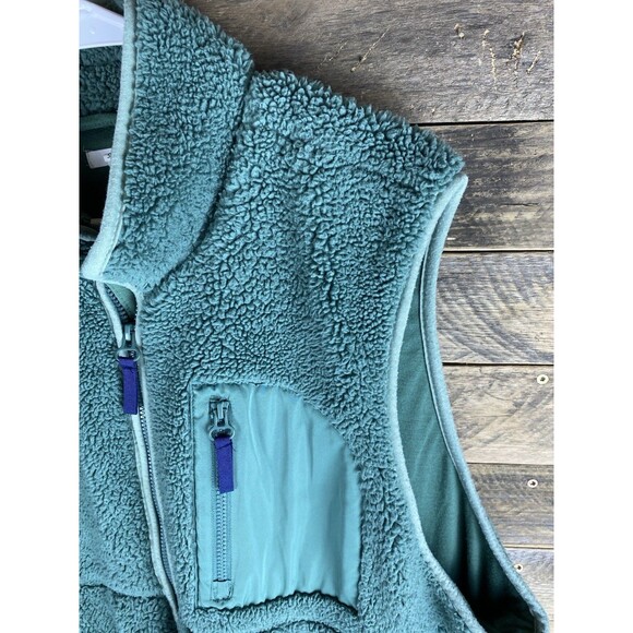 Maurices Womens Sz 3X Sleeveless Zip Up Green Fleece Vest - Picture 4 of 12